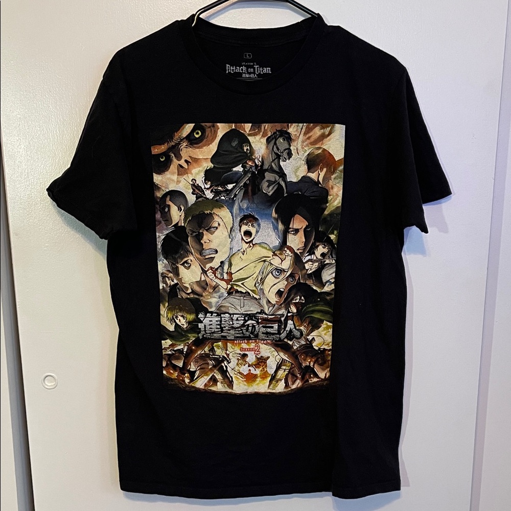 Attack on Titan Black Graphic T-Shirt